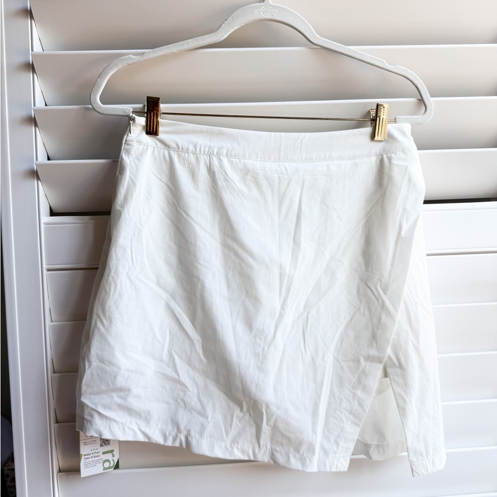 White Wrap Athletic Skort